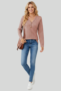 Women’s Cable Knit V-Neck Sweater