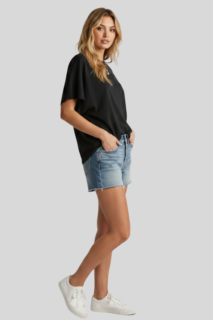 Women’s Wide Sleeve Fitted T-Shirt
