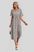 Women's Floral Midi Summer Dress