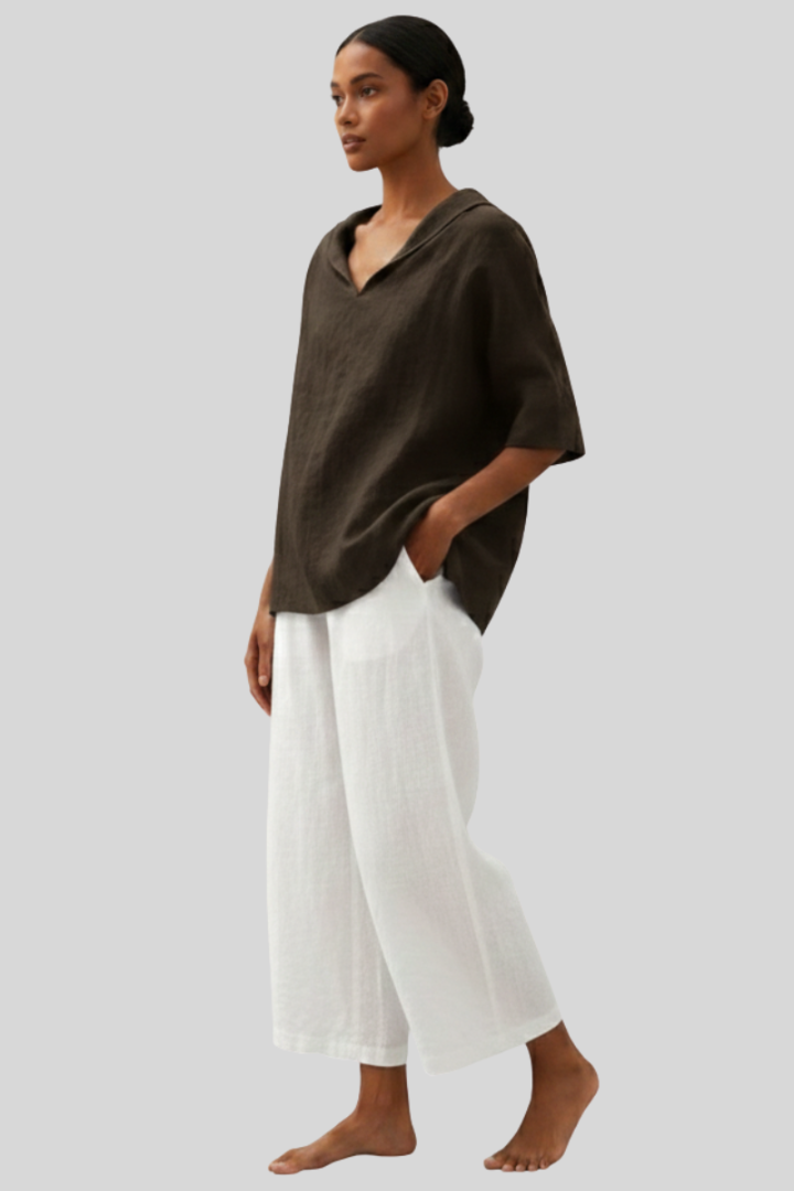 Women’s Lightweight Linen Casual Blouse