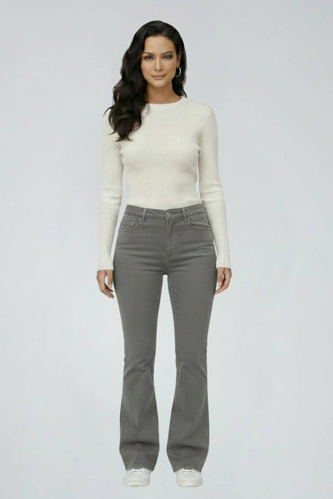 Women’s Vintage High-Waist Flared Jeans