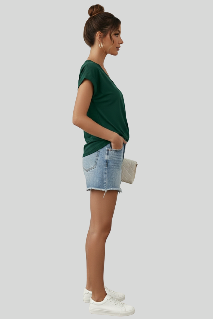 Women's Lightweight V-Neck Summer Blouse
