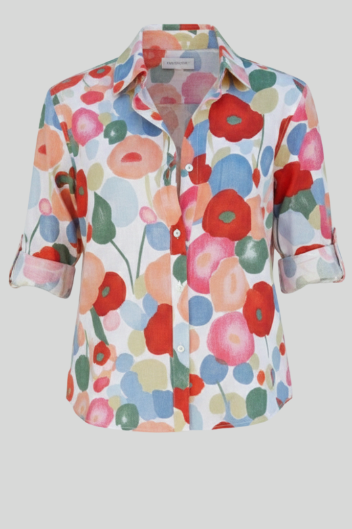 Women’s Floral Spring Button Blouse