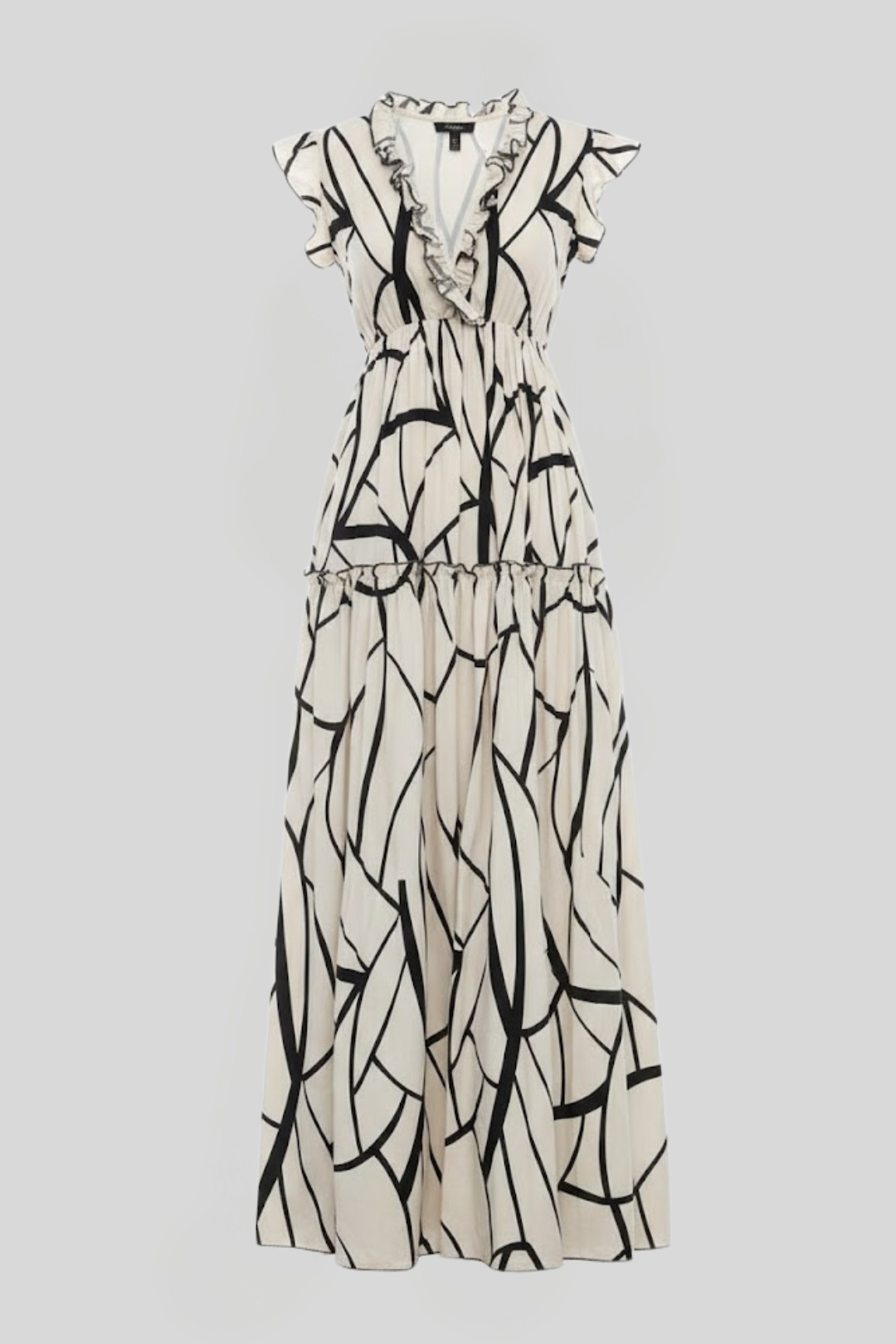 Women's Bold Geometric Print Maxi Dress