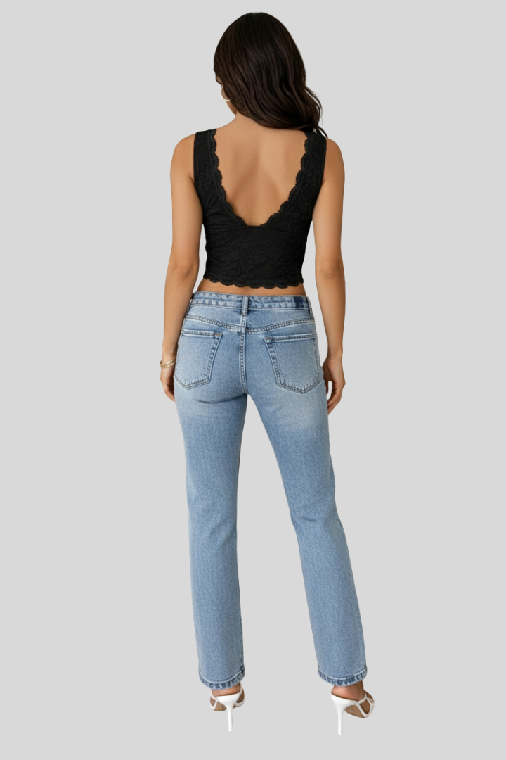 Women's Lace V-Neck Bralette Top