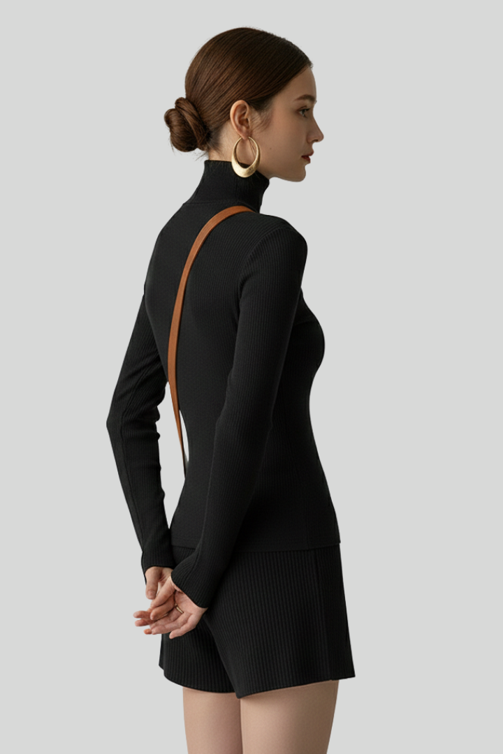 Women’s Ribbed Slim Fit Turtleneck