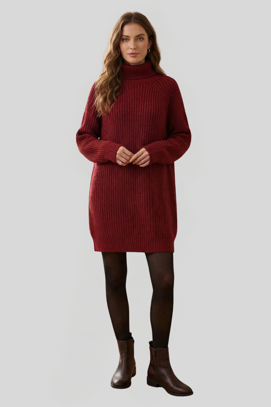Women's Chunky Knitted Jumper Dress
