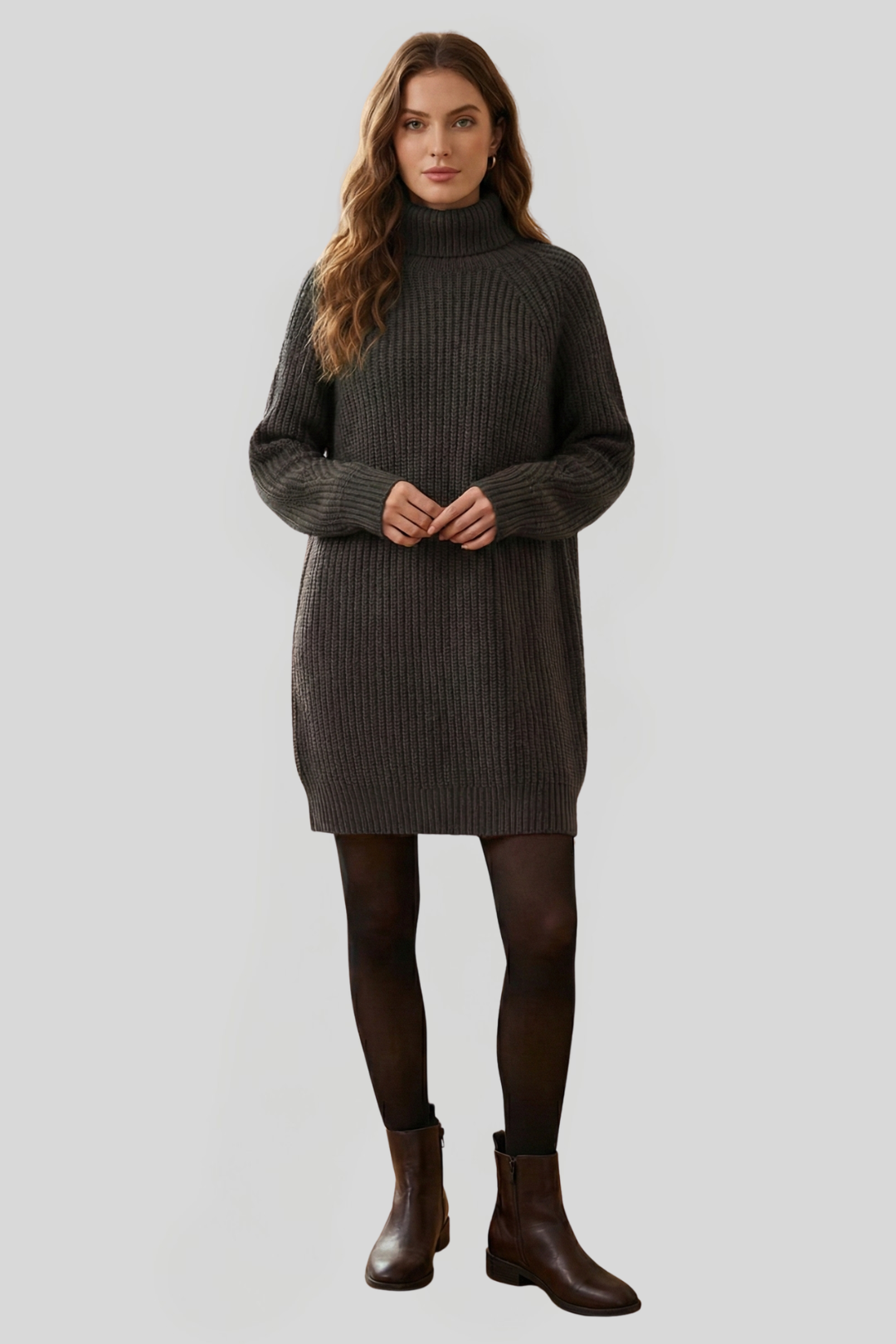 Women's Chunky Knitted Jumper Dress