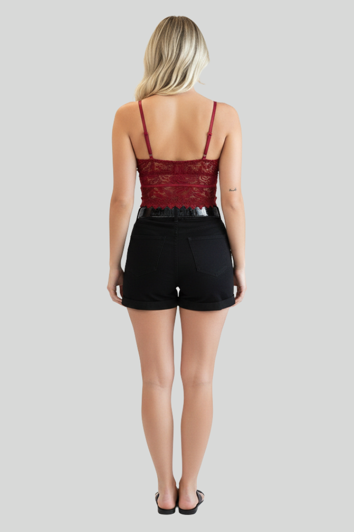 Elegant Floral V-Neck Cami Top