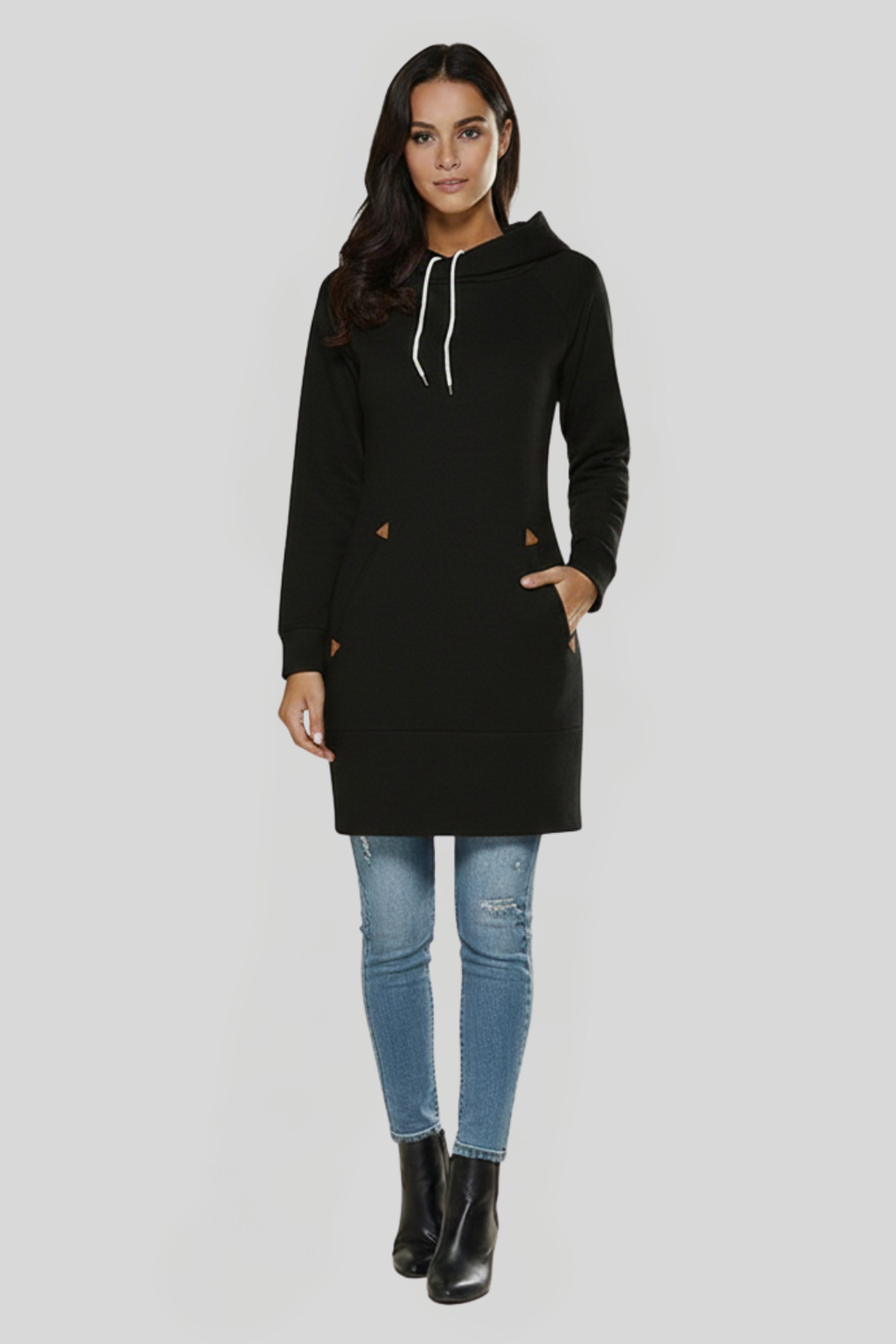 Women's Drawstring Hood Jumper