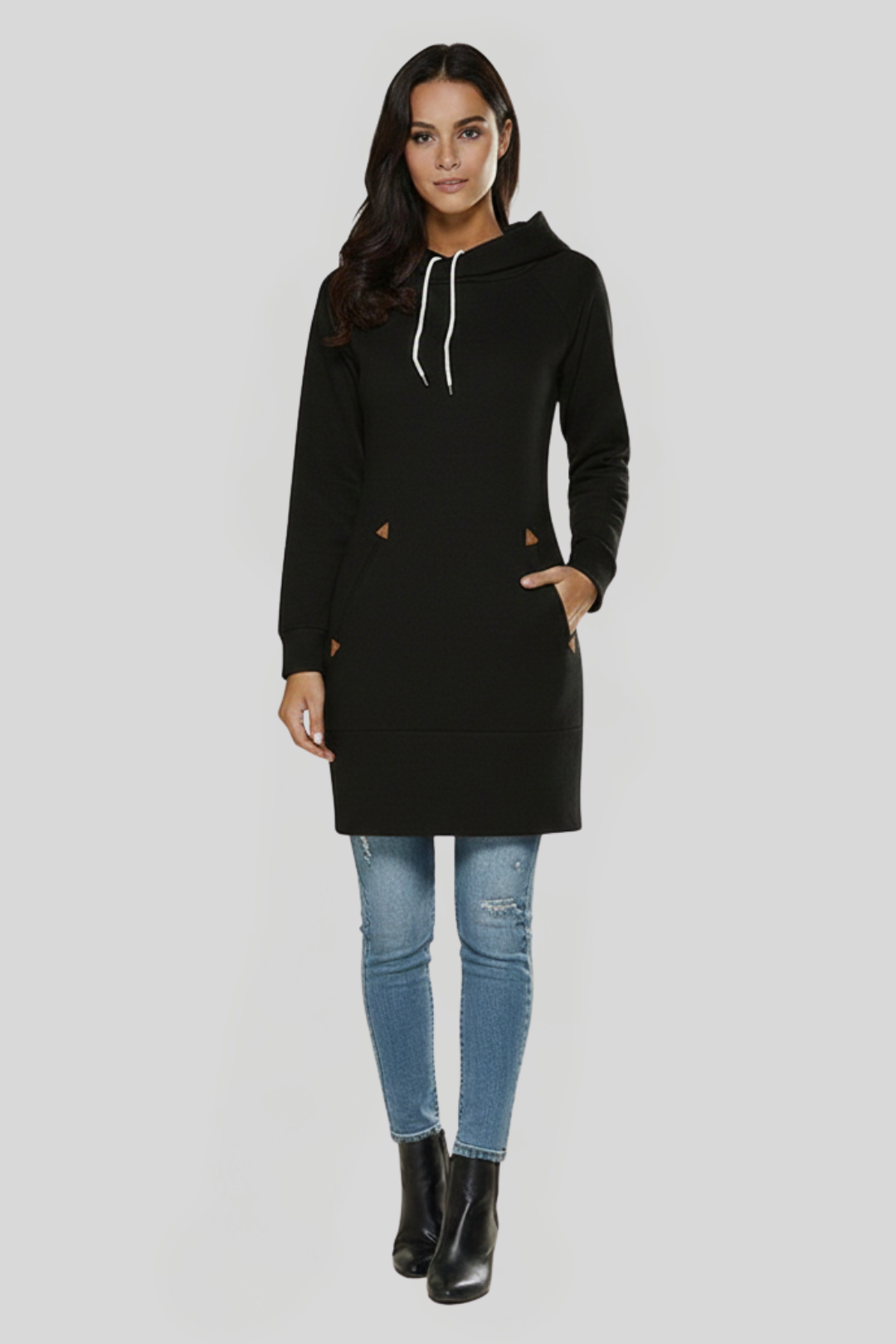 Women's Drawstring Hood Jumper