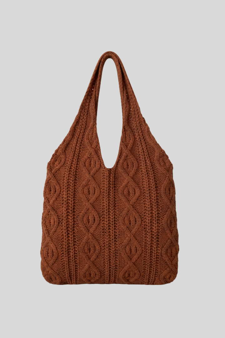 Women's Vintage Knitted Hobo Tote Bag