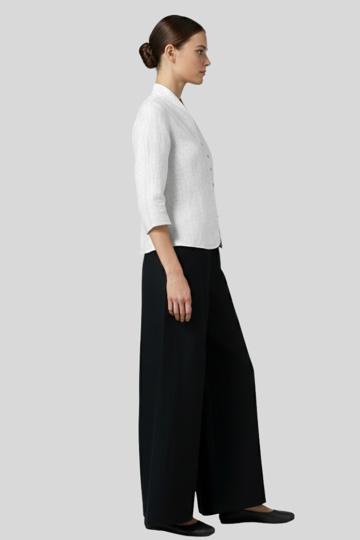 Elegant Classy Mandarin Women Blouse