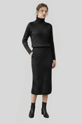 Women's Knitted Roll-Neck Jumper Dress