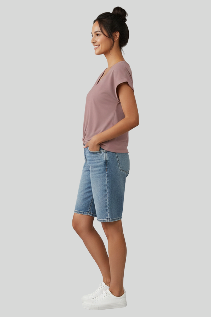 Chic Women V-Neck Top Stylish