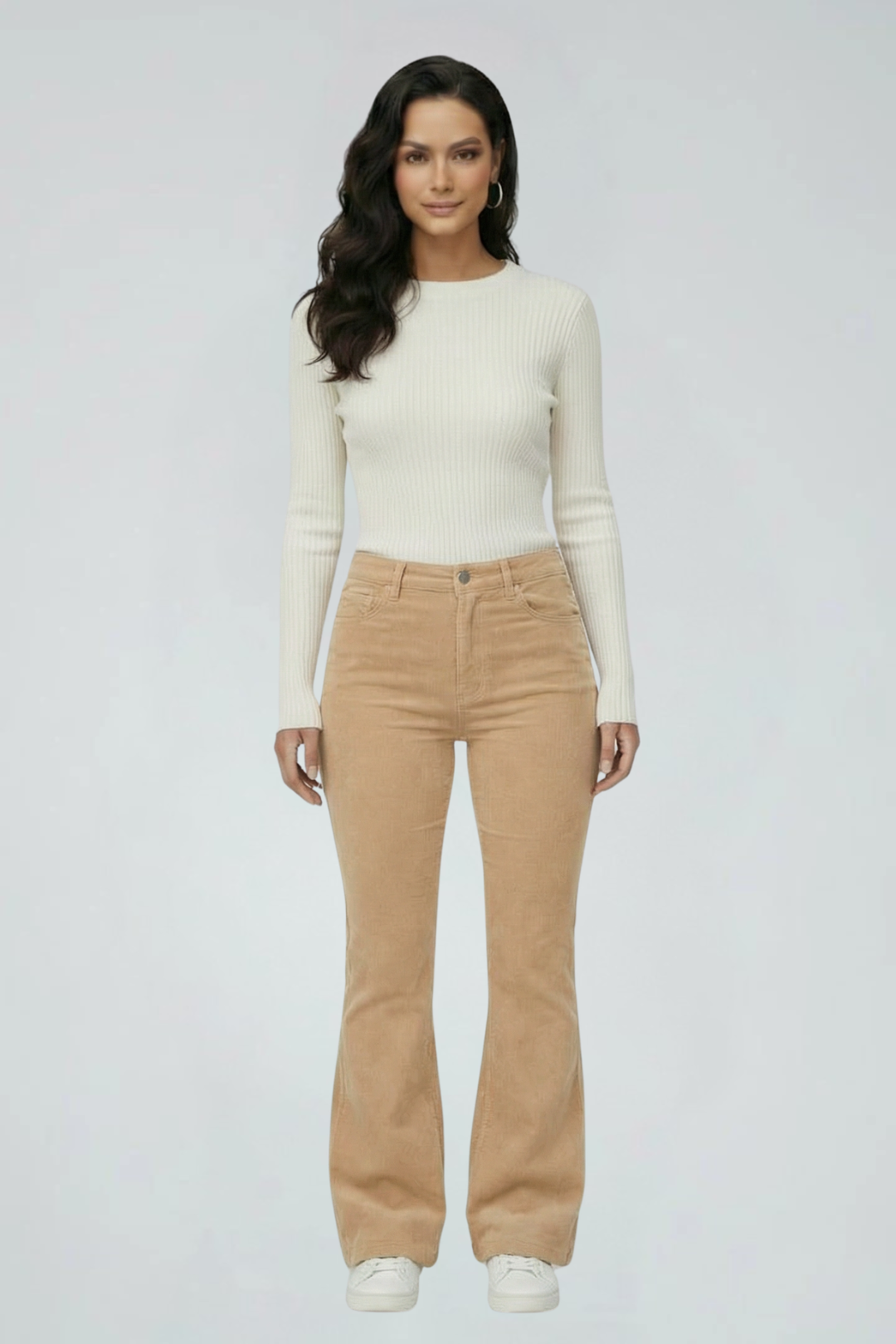 Women’s Vintage High-Waist Flared Jeans