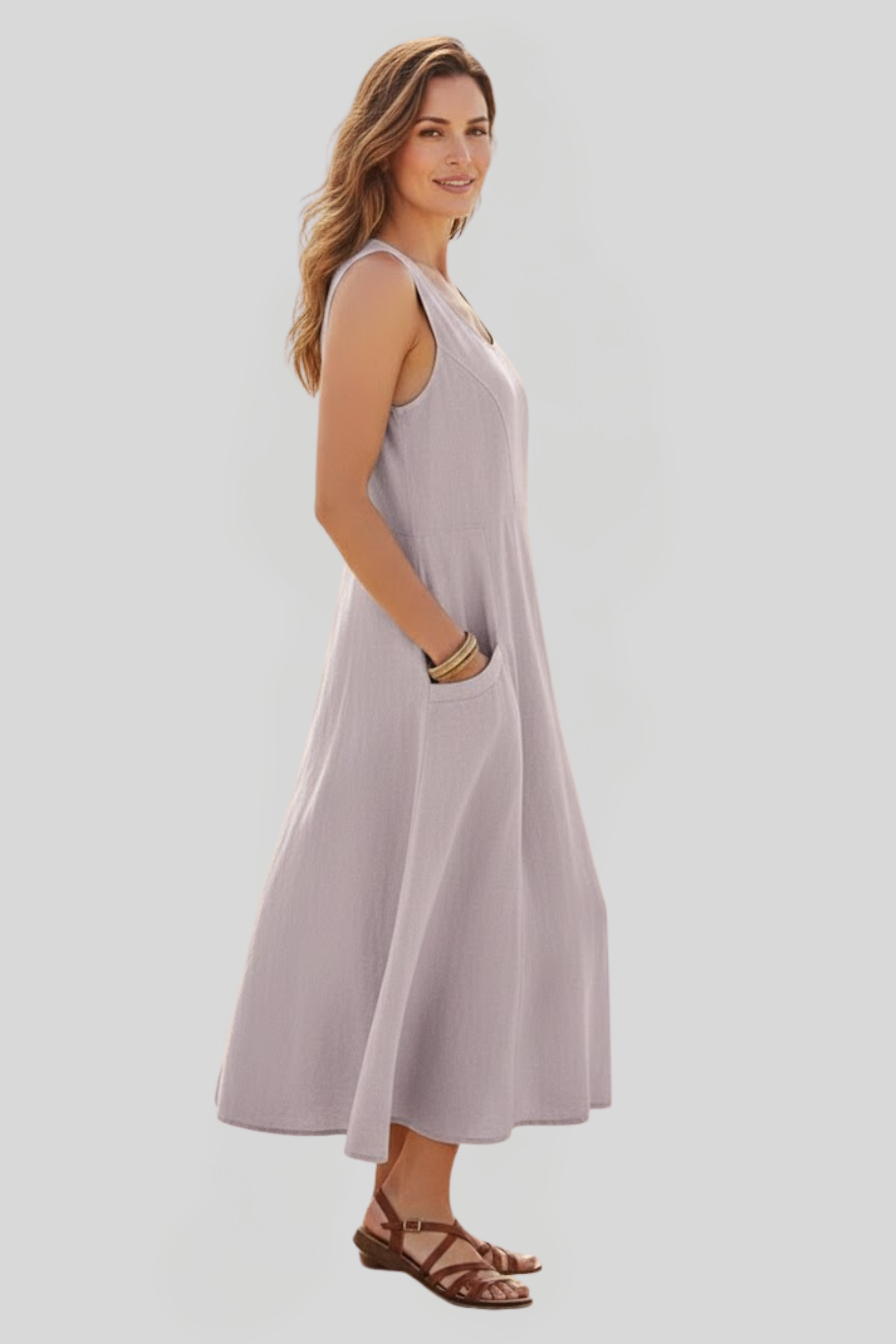 Women's Flowy Summer Midi Dress