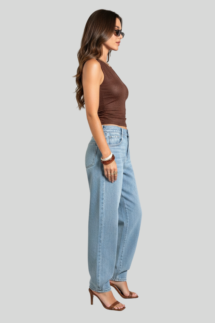 Women Gold Shoulder Tank Sleeveless Top