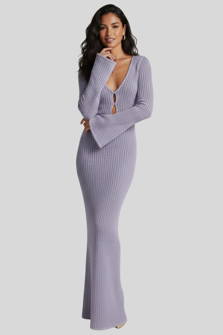 Women's Crochet Knit Maxi Dress