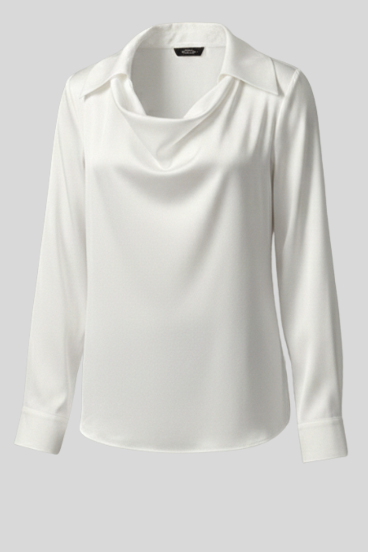 Women’s Cowl Neck Long-Sleeve Blouse