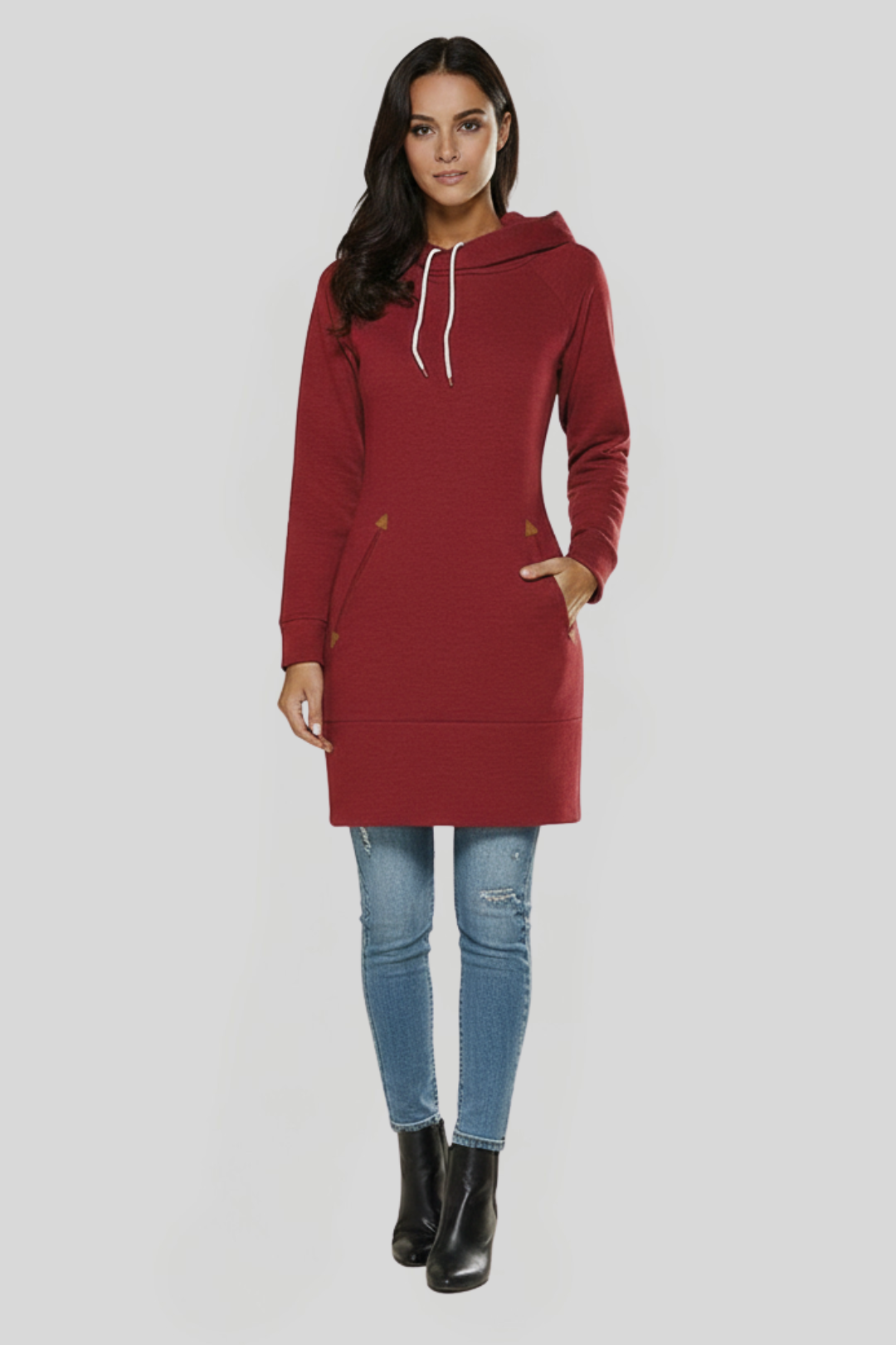 Women's Drawstring Hood Jumper