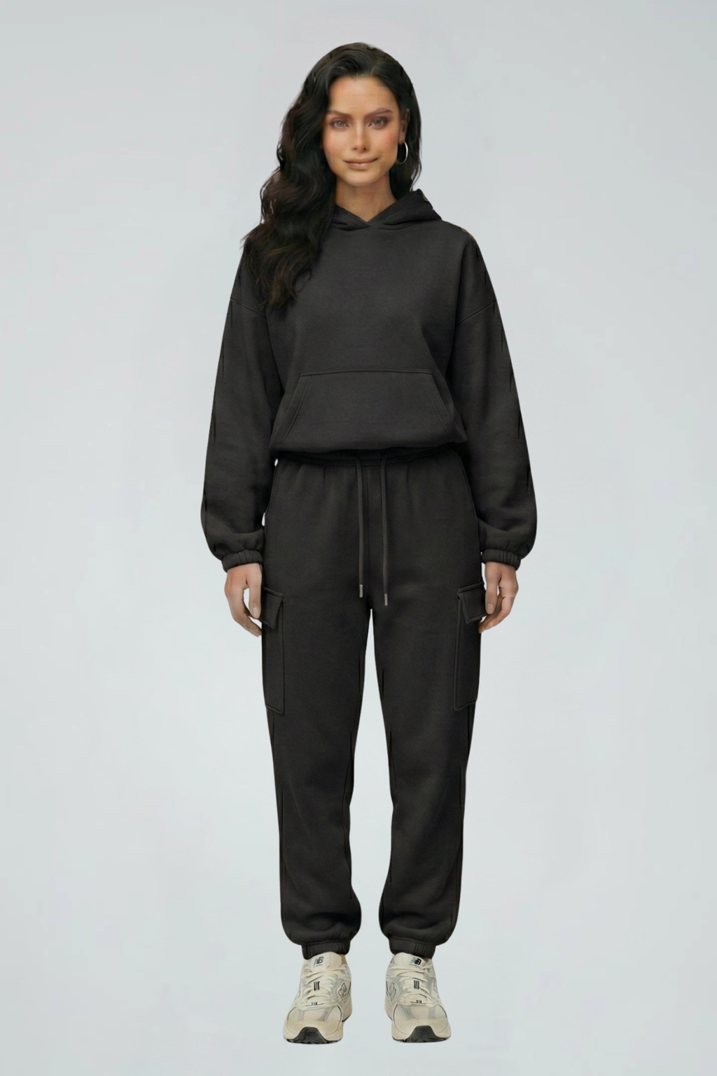 Women's Hooded Jogger Tracksuit Set