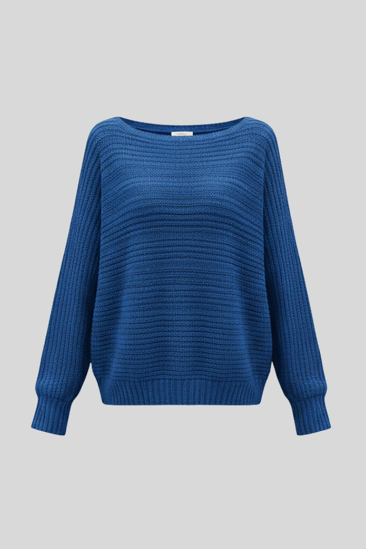 Women’s Striped Knit Balloon Sleeve Top