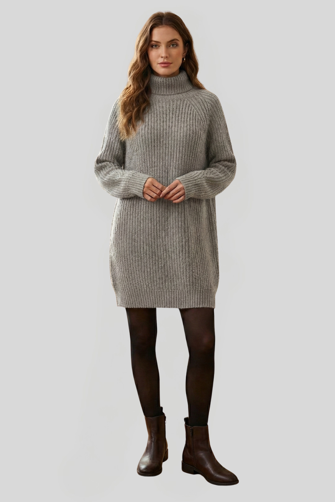 Women's Chunky Knitted Jumper Dress