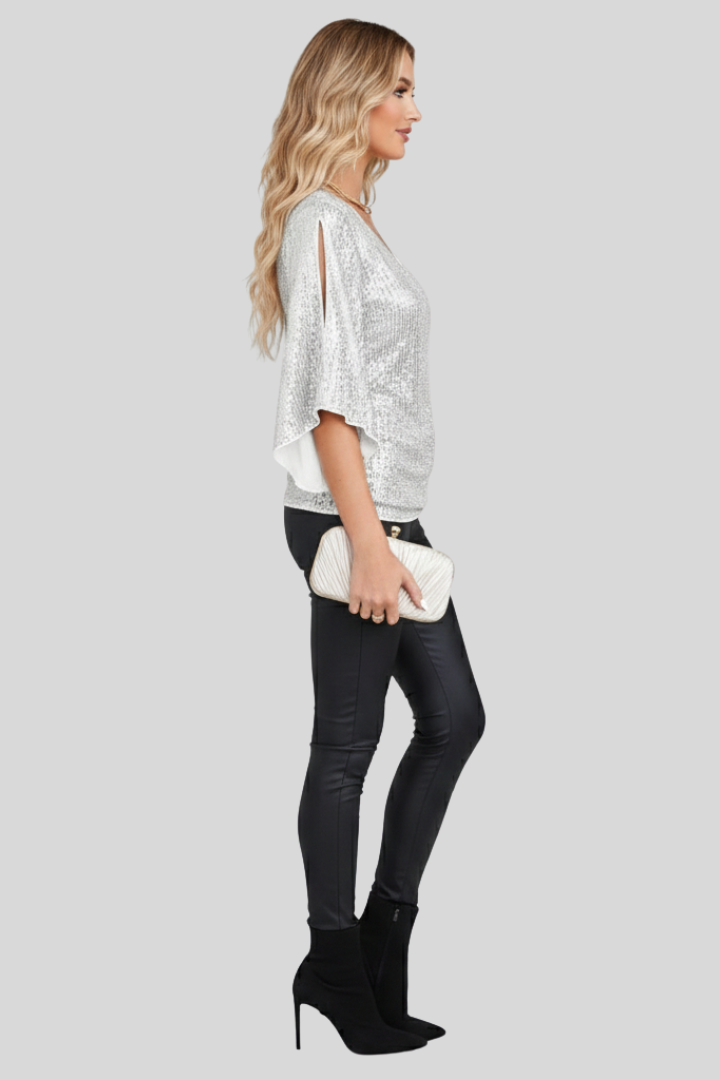 Luxury Elegant Sequined Women’s Party Top