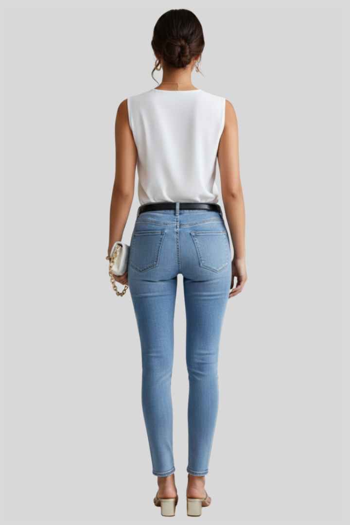 Elegant Women Sleeveless Pleated Top