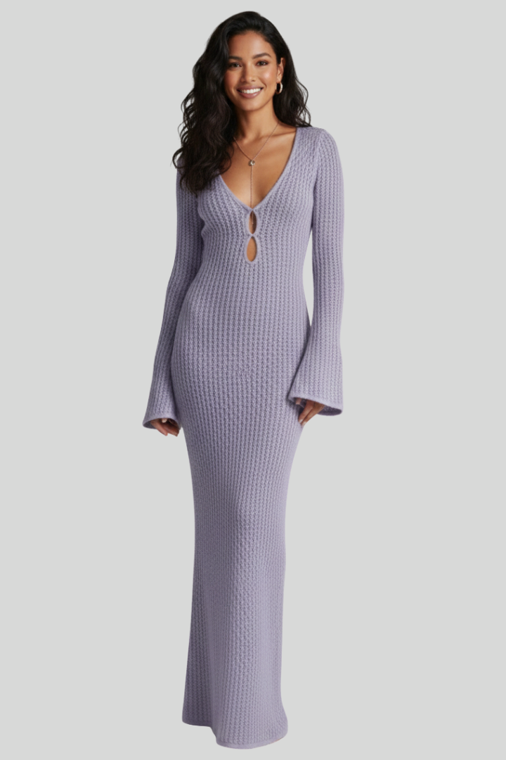 Women's Crochet Knit Maxi Dress