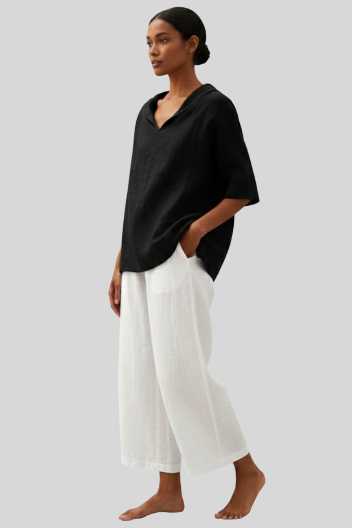 Women’s Lightweight Linen Casual Blouse