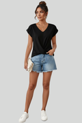 Women's Lightweight V-Neck Summer Blouse