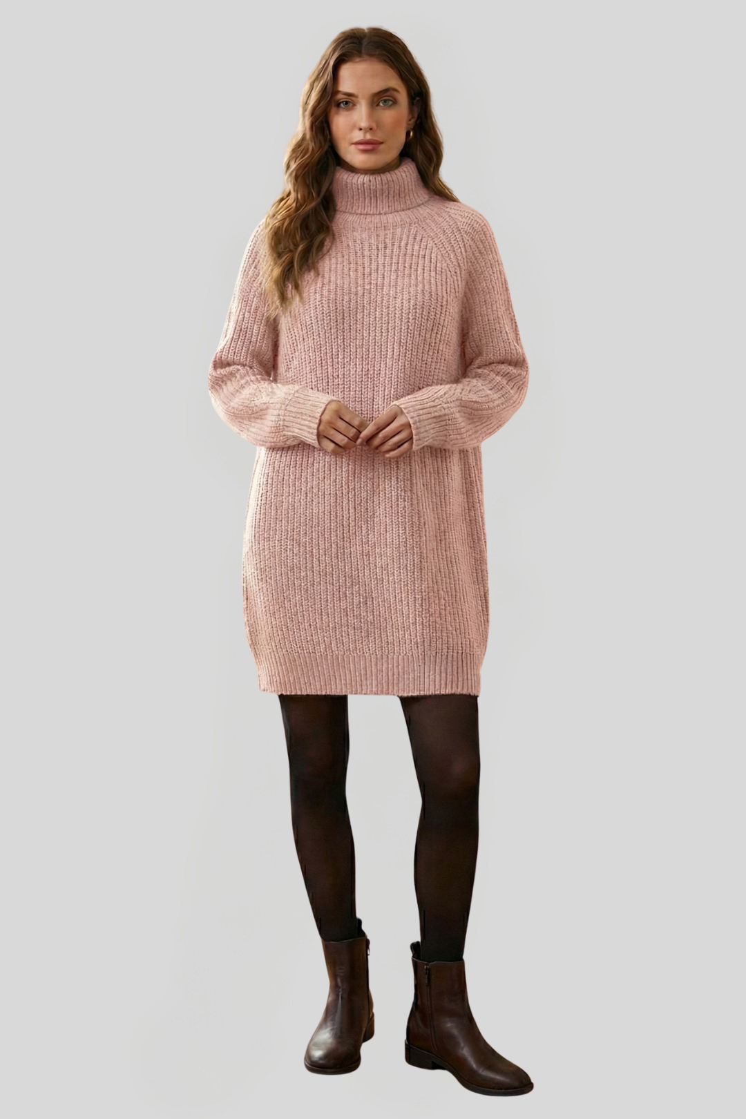 Women's Chunky Knitted Jumper Dress