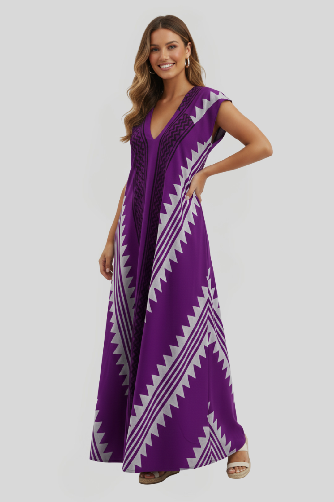 Women's Ethnic Flowy Maxi Dress