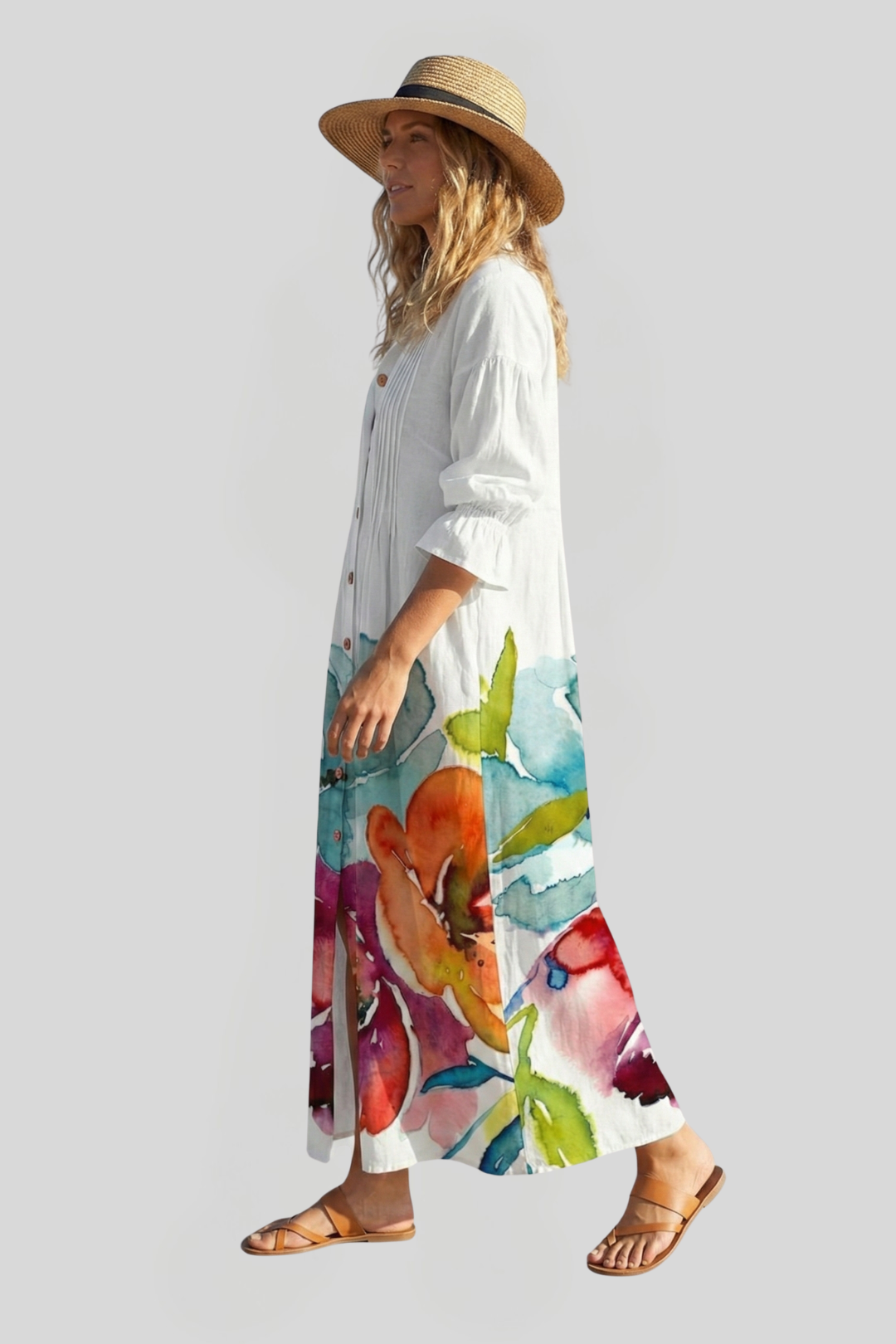 Women's Boho V-Neck Maxi Dress