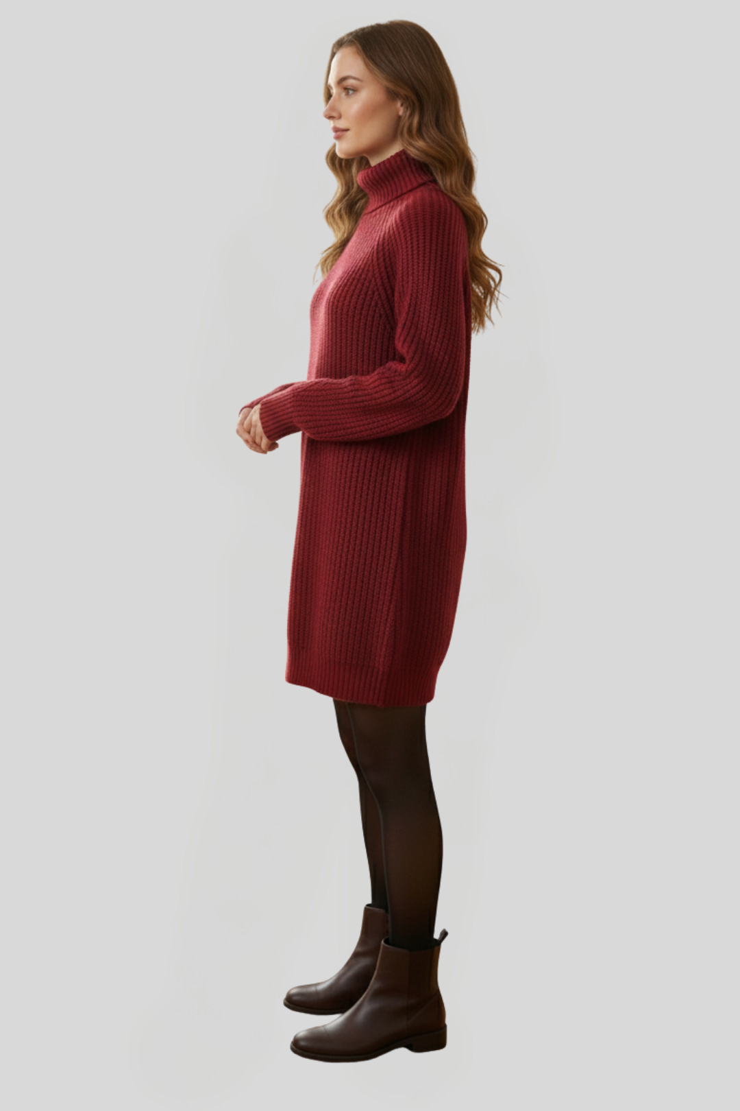 Women's Chunky Knitted Jumper Dress