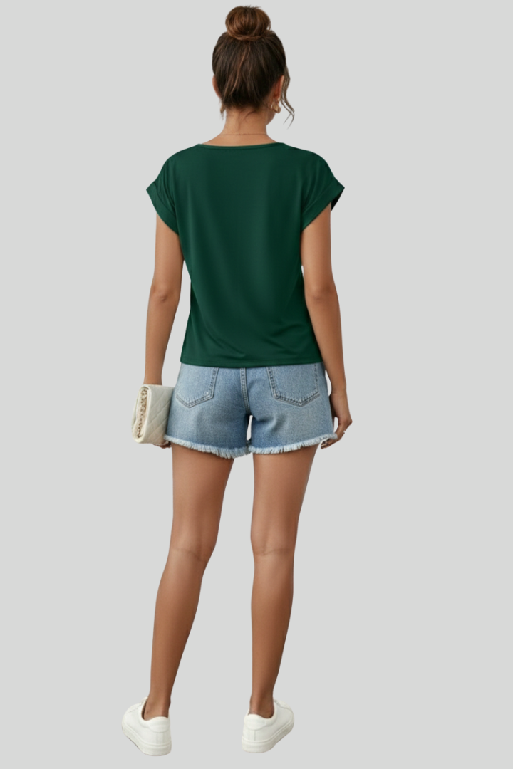 Women's Lightweight V-Neck Summer Blouse