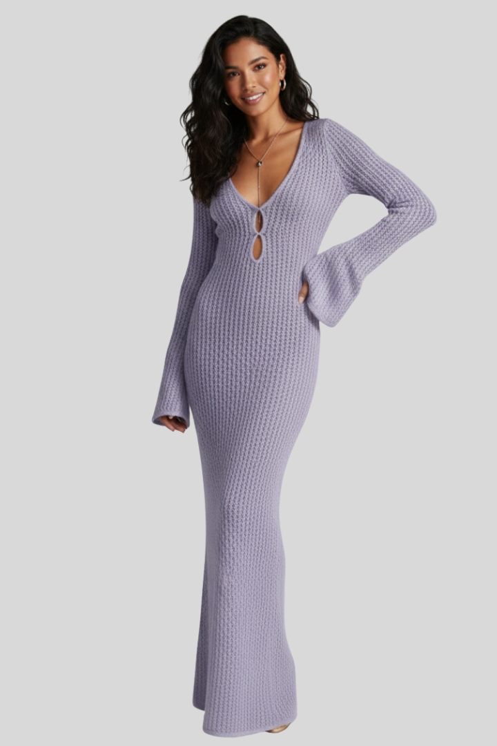 Women's Crochet Knit Maxi Dress