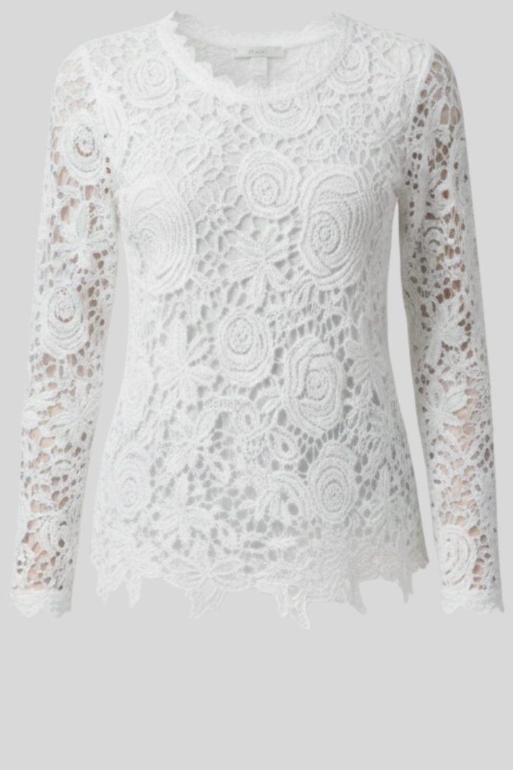 Women Floral Lace Long Sleeve Blouse