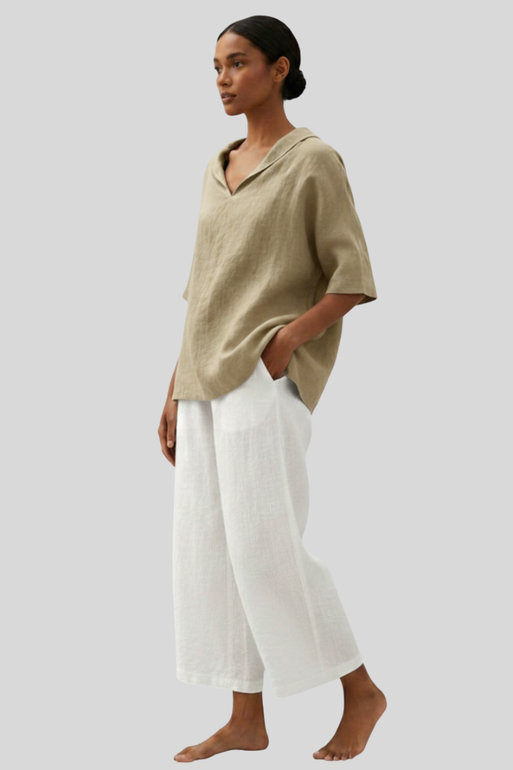 Women’s Lightweight Linen Casual Blouse