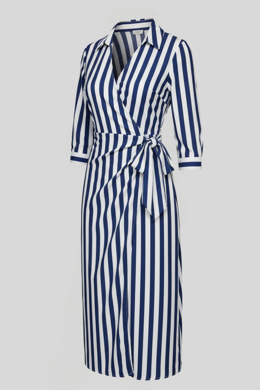 Women's Elegant Wrap Shirt Dress