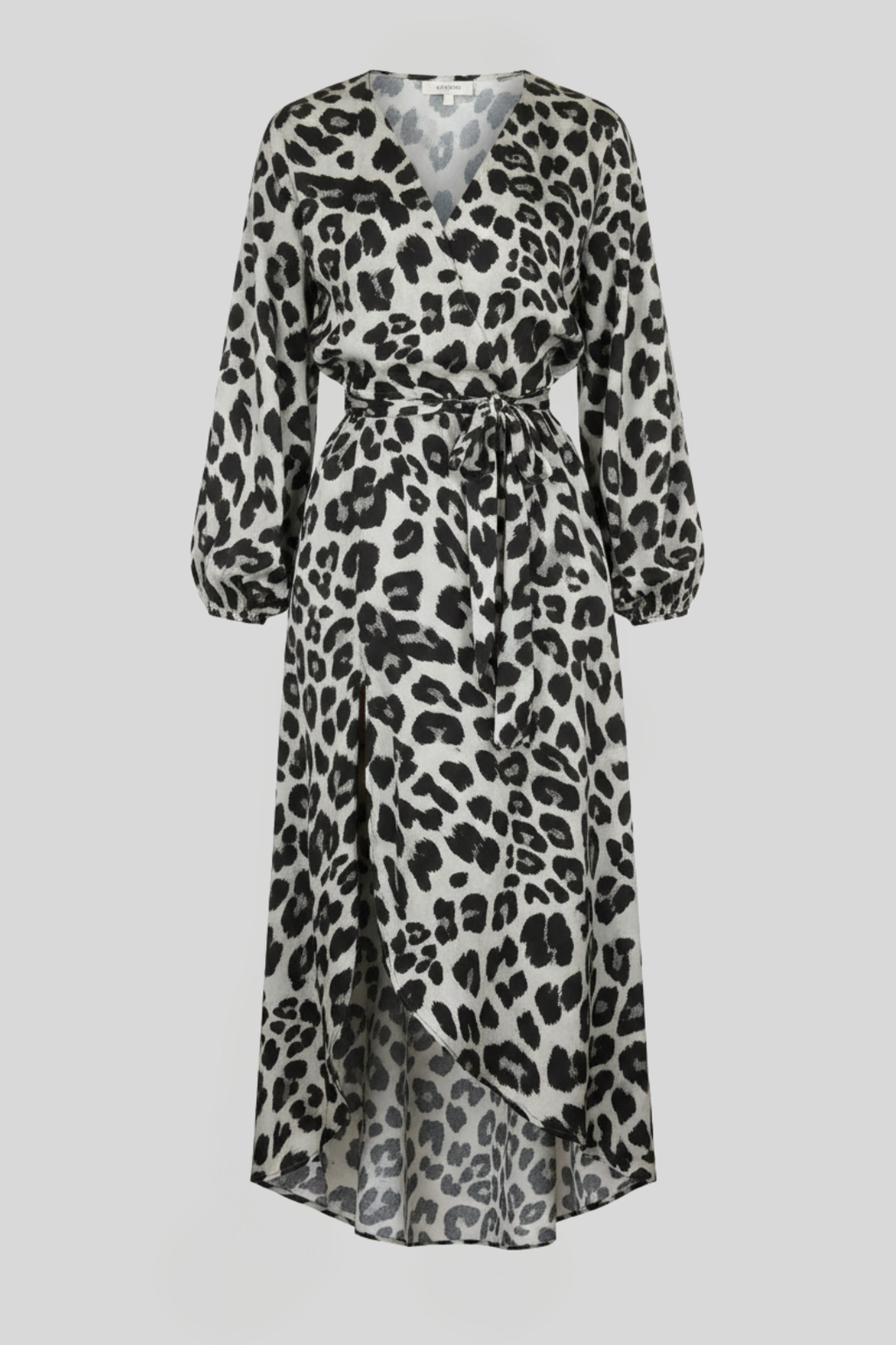 Women's Leopard Tie-Waist Split Dress