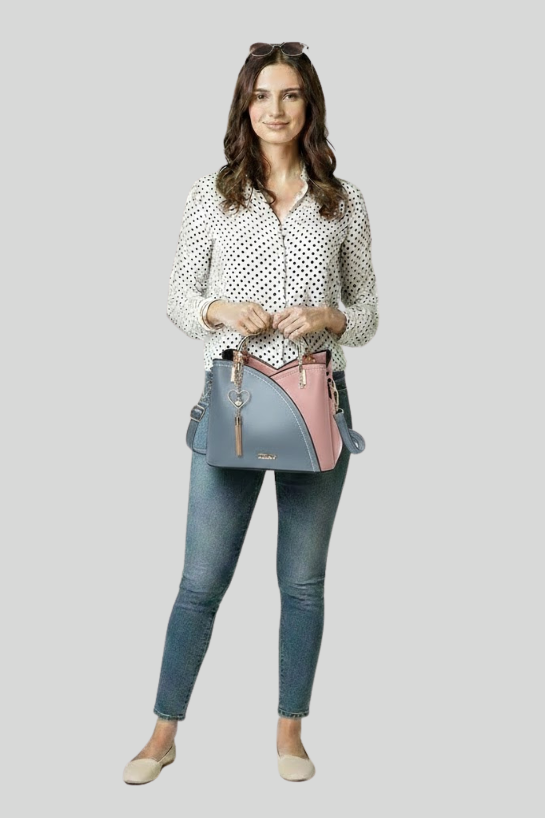 Women's Colour-Block Handbag