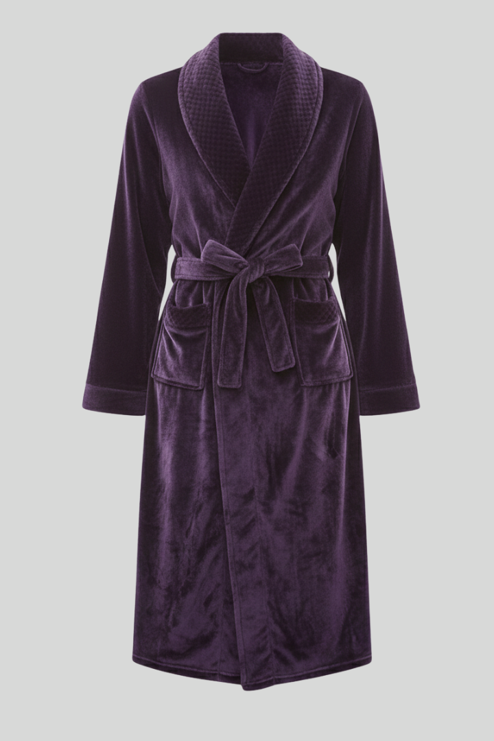 Unisex Soft Dressing Gown with Pockets