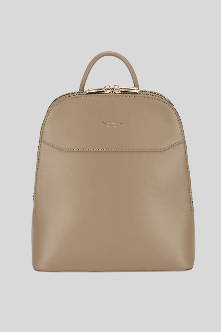 Women's Leather Full Zip Closure Backpack