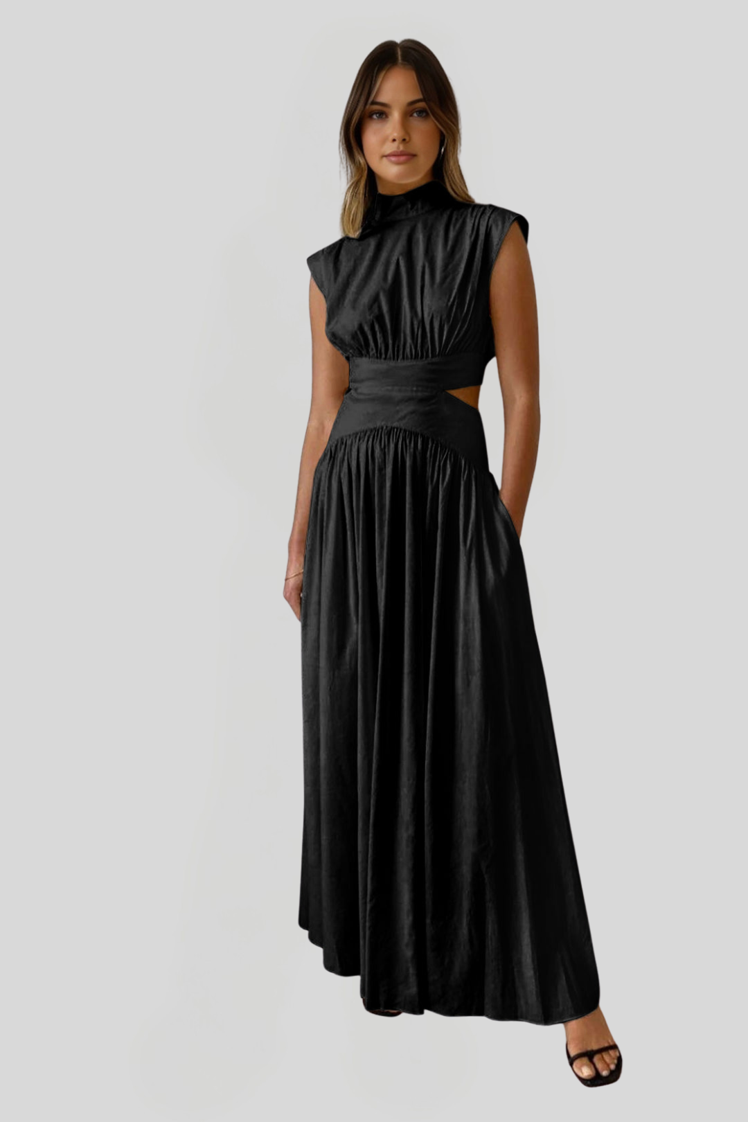 Women's Elegant Cut-Out Maxi Dress